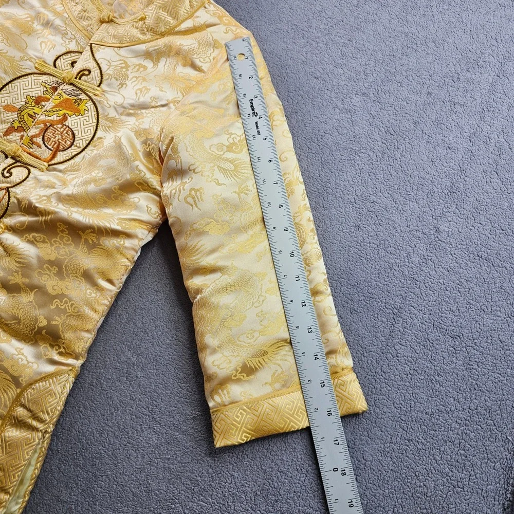 Yang Yu Traditional Chinese Tang Suit Jacket Boys‎ 15 Gold Embroidered Mandarin